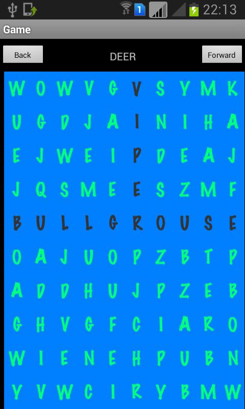 Find word puzzle in maze