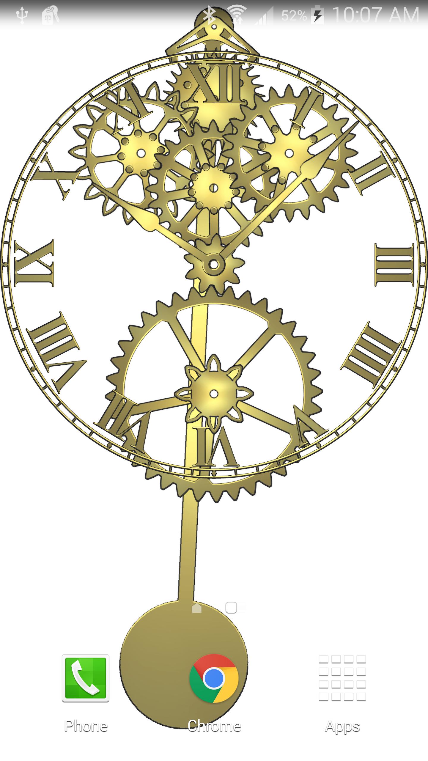 Brass Gears Clock LWP Free