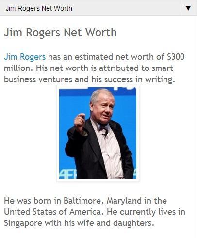 Jim Rogers News