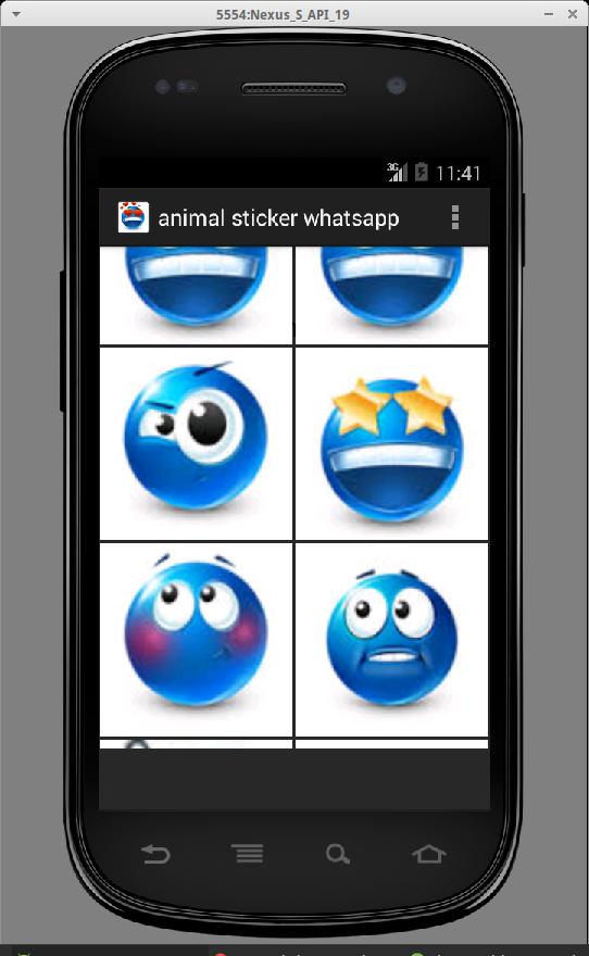 Emotion Sticker Messenger blue