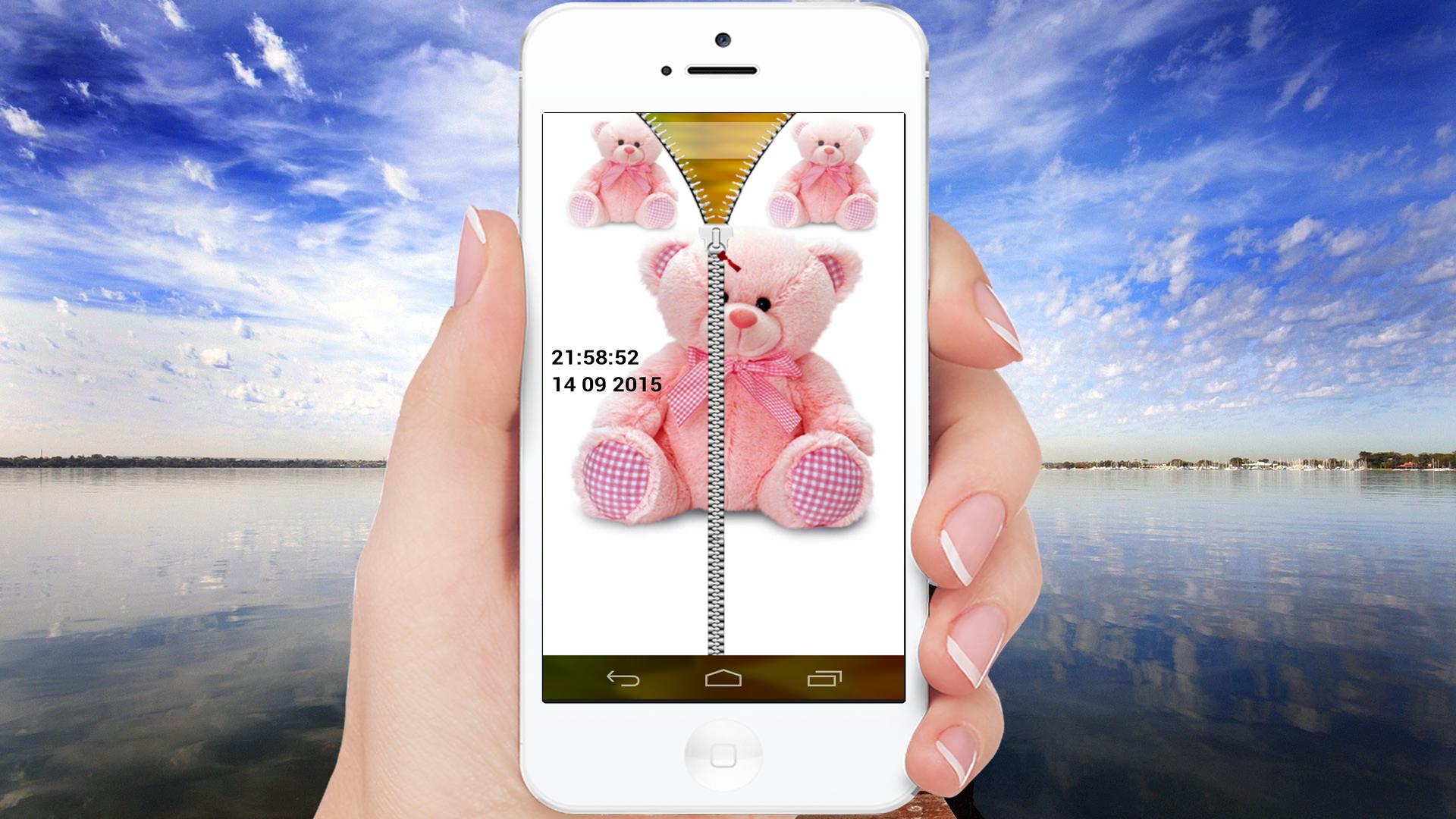 Cute Teddy Bear Zipper