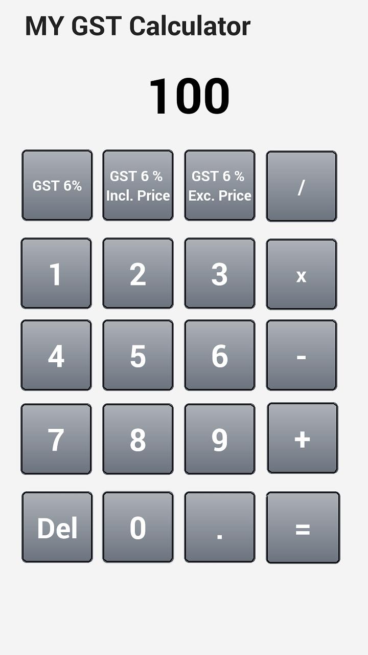 Malaysia (MY) GST Calculator