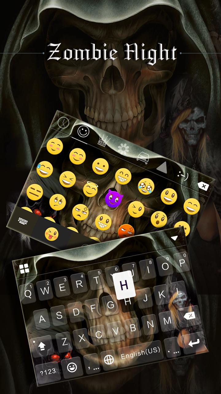 Zombie Night Emoji iKeyboard