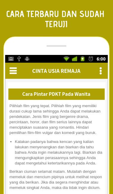 Cara Pintar PDKT Pada Wanita