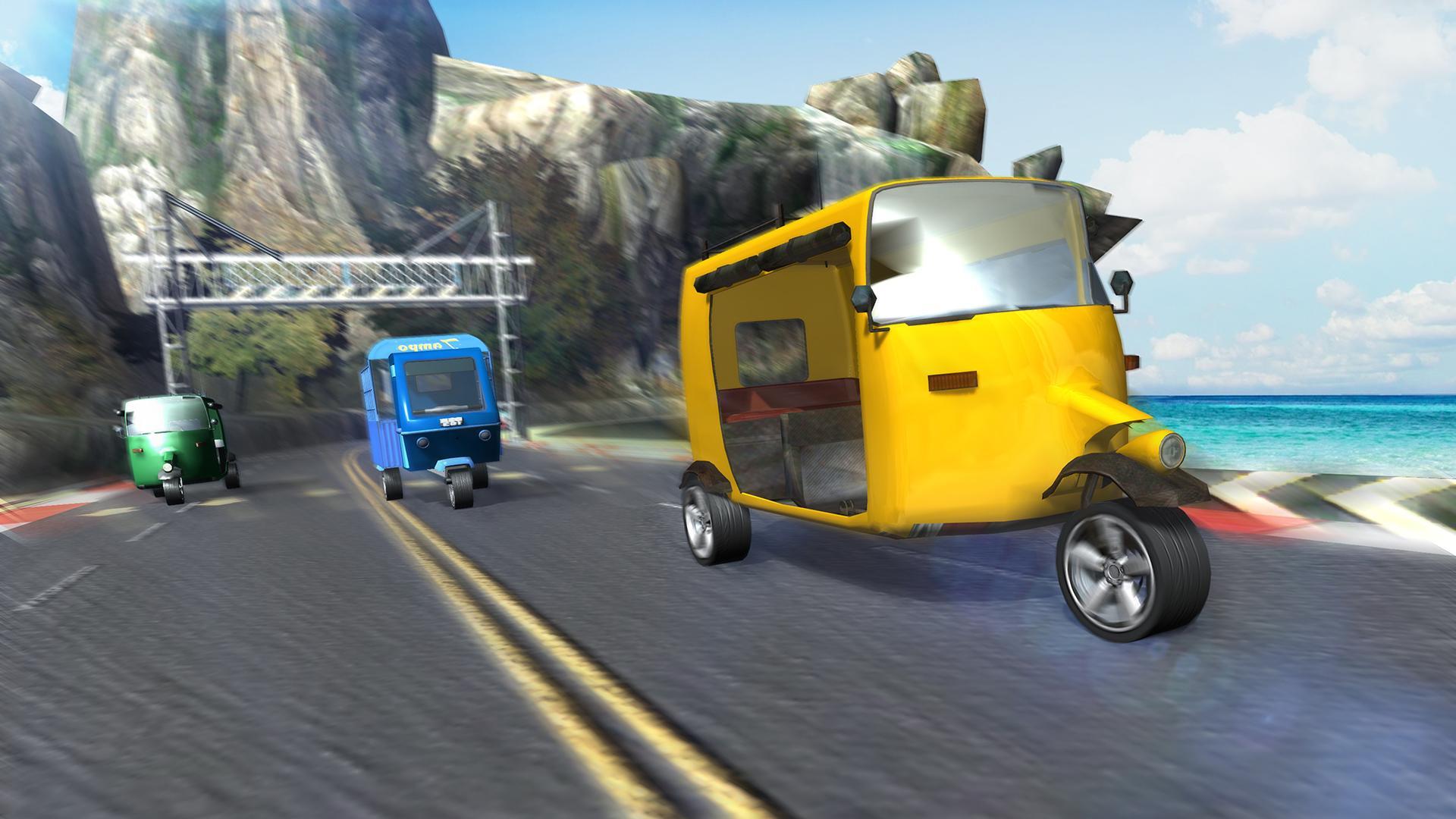 Indian Tuk Tuk Rickshaw Racing