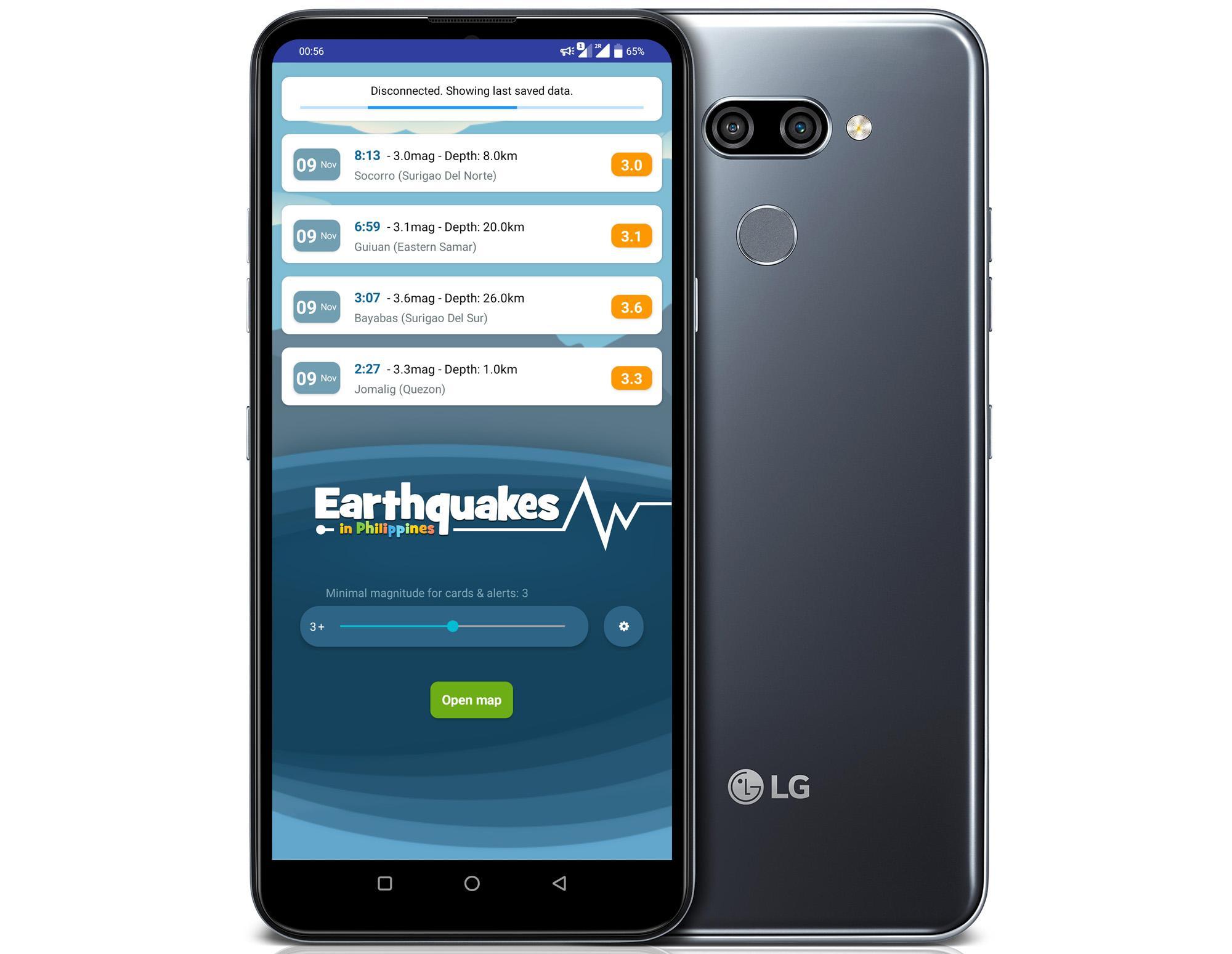 Earthquake monitor Philippines