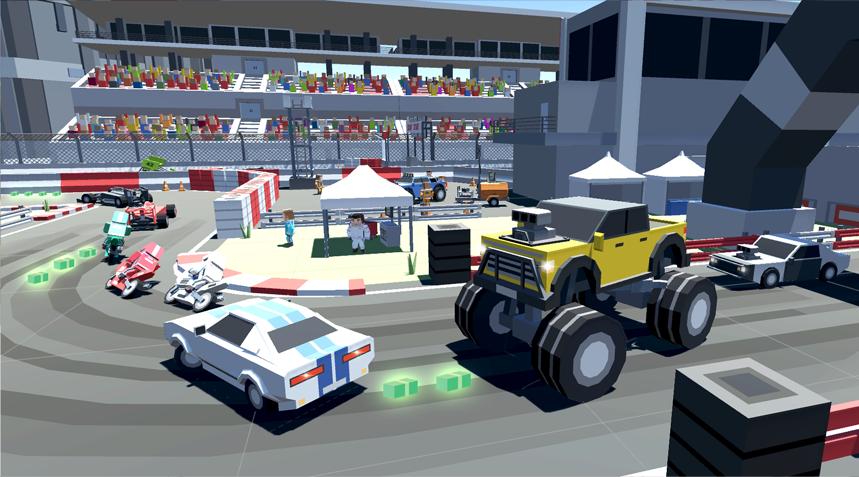 Block Car Racing 3D