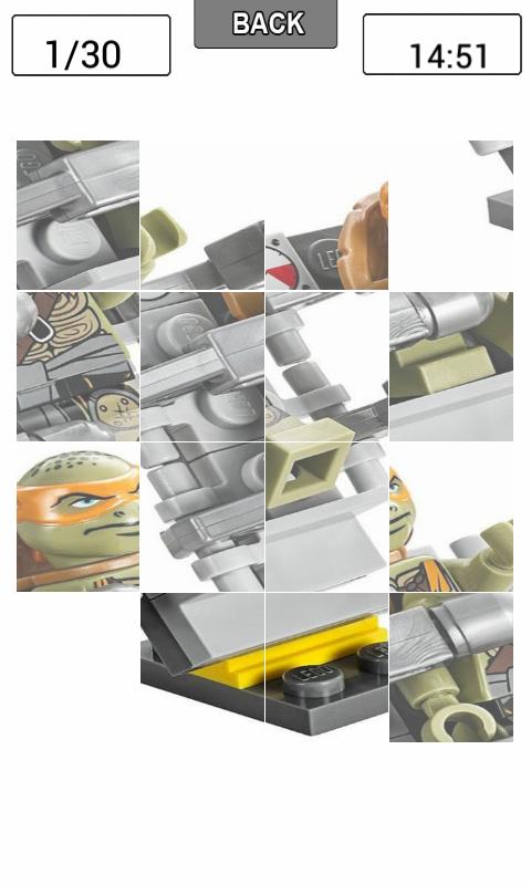 Slide Puzzle Ninja Turtle Lego