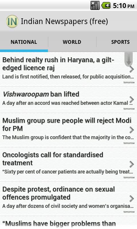 Indian Newspapers (free)
