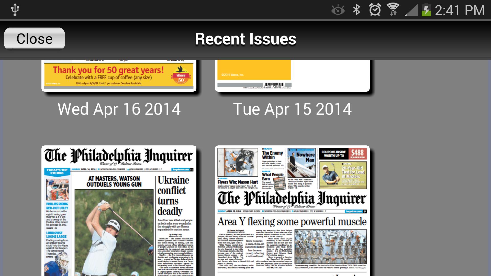 Philadelphia Inquirer e-Edition