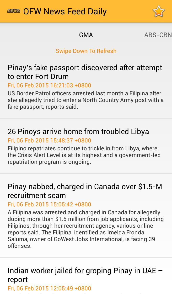 OFW News Feed Daily