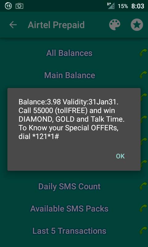 Mobile Balance Checker PrePaid