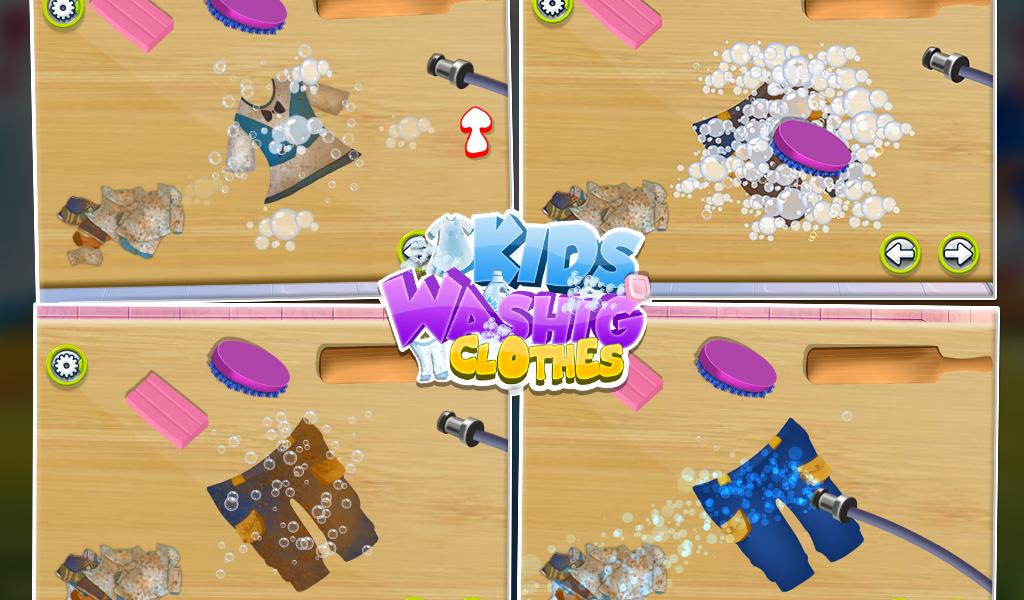 Kids Washing Clothes