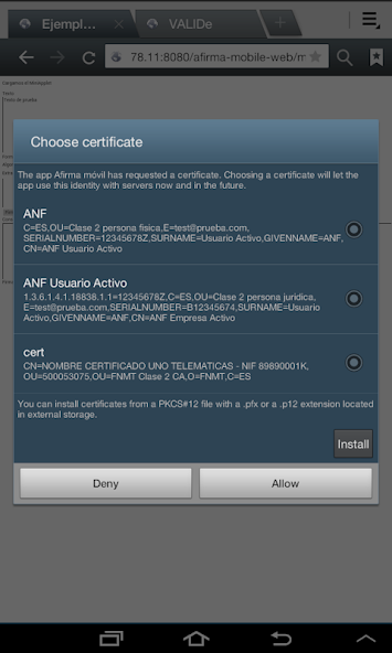Cliente movil @firma