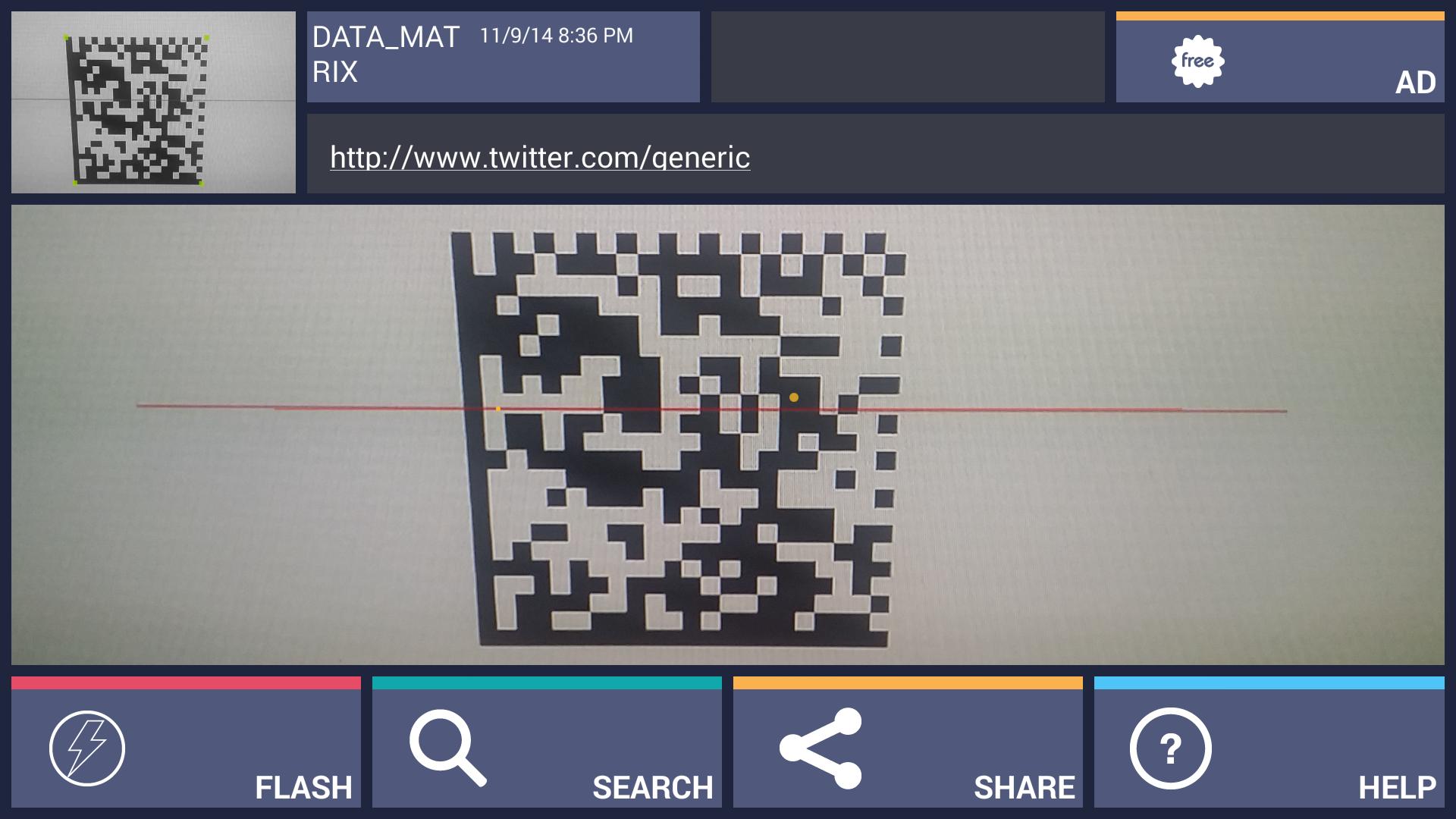 QR Barcode datamatrix Scanner