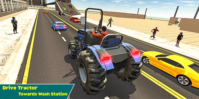 Tractor Wash Service -Tractor Parking Simulator 19