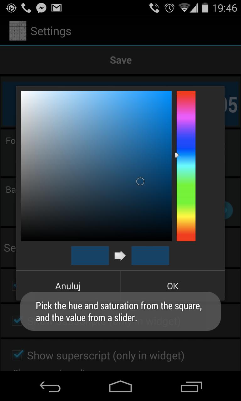 Calculator Widget Multicolor