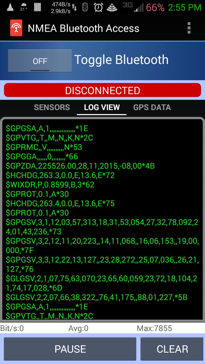 NMEA Bluetooth Access