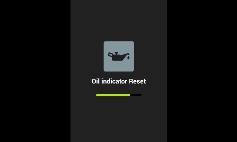 Oil indicator Reset