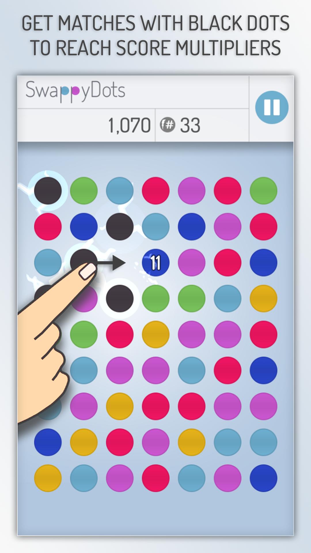 SwappyDots - Match 3 Puzzle