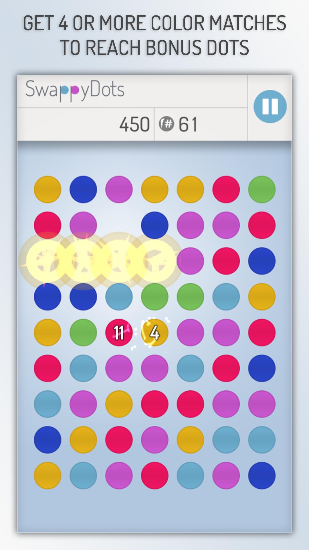 SwappyDots - Match 3 Puzzle