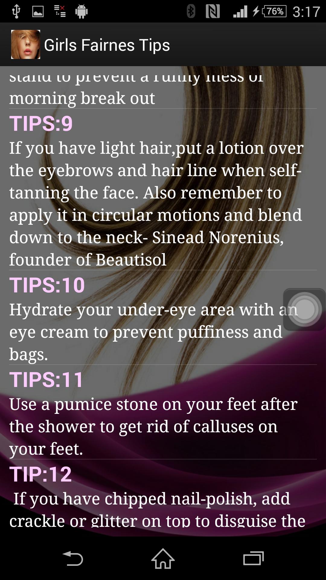 Girl's Fairness Tips