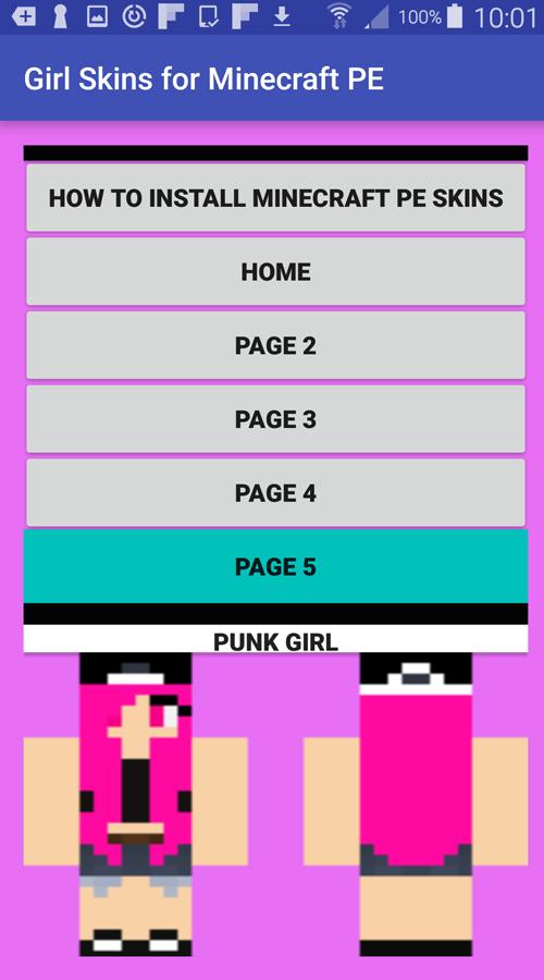 Top girl skins for minecraft