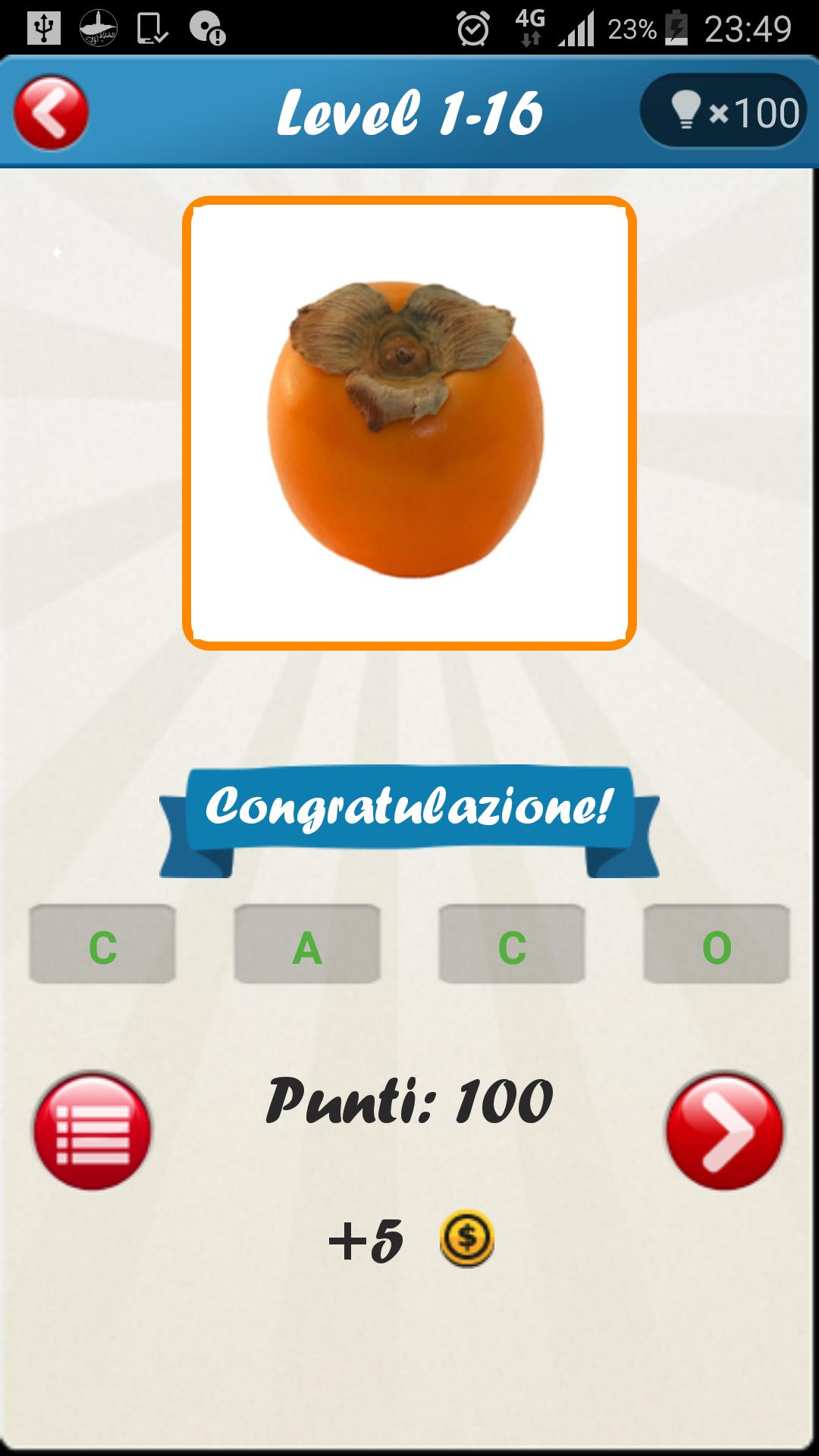 1 immagine 1 Parola : Frutta