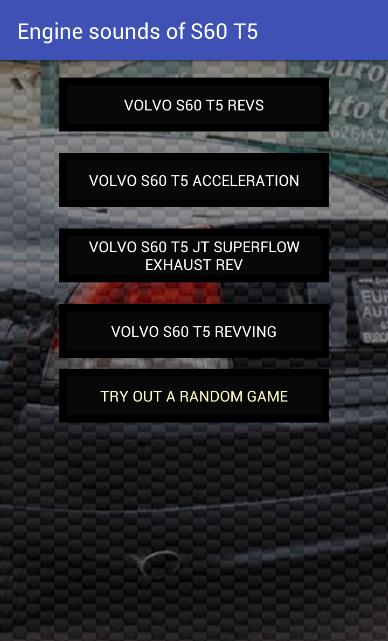 Engine sounds S60 T5