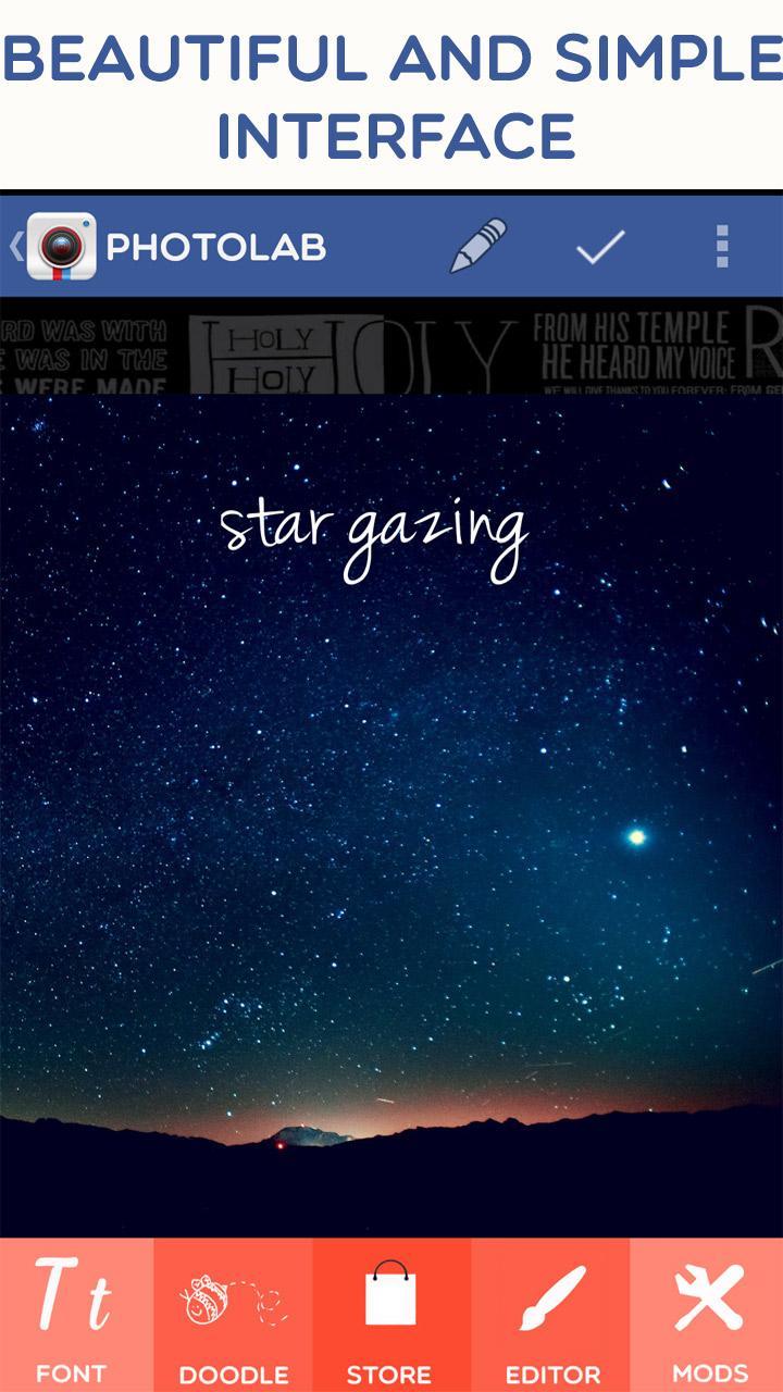 Photo LabText on photos editor