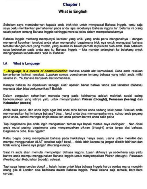 Rahasia Sukses Bahasa Inggris