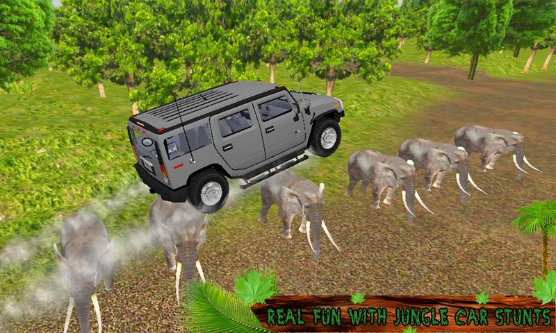 Crazy Jungle Car Stunts 3D
