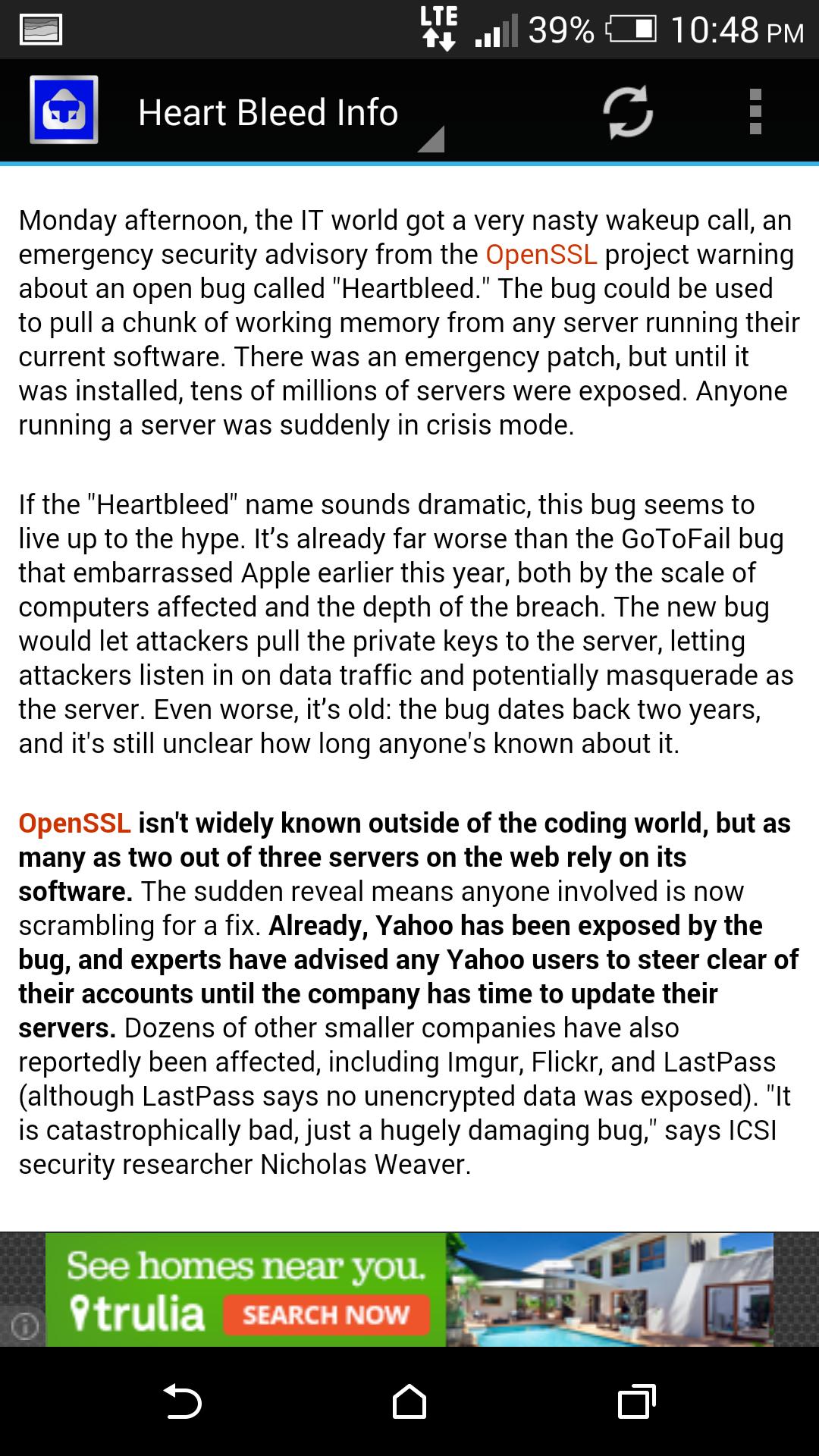 Heart Bleed Computer Virus Fix