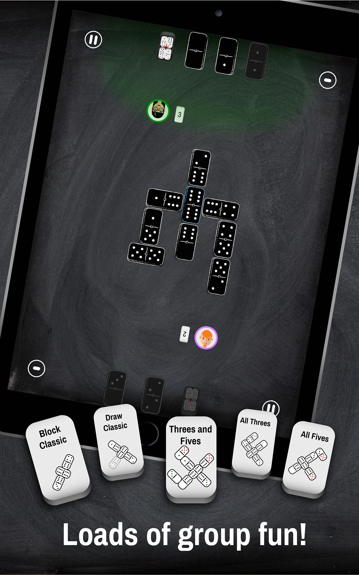 Dominoes - 5 domino group games