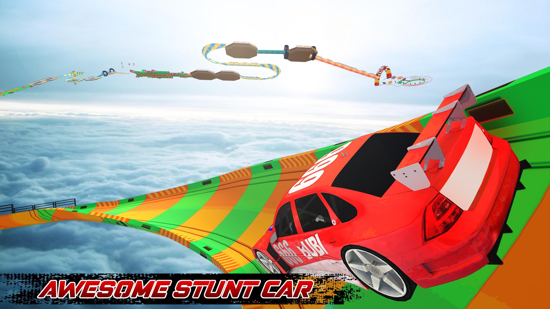 Mega ramp car racing stunts im