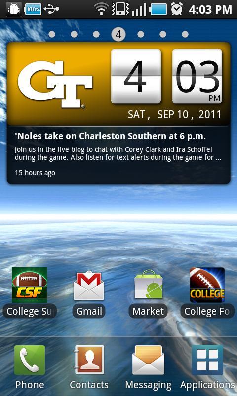 Georgia Tech Live Clock