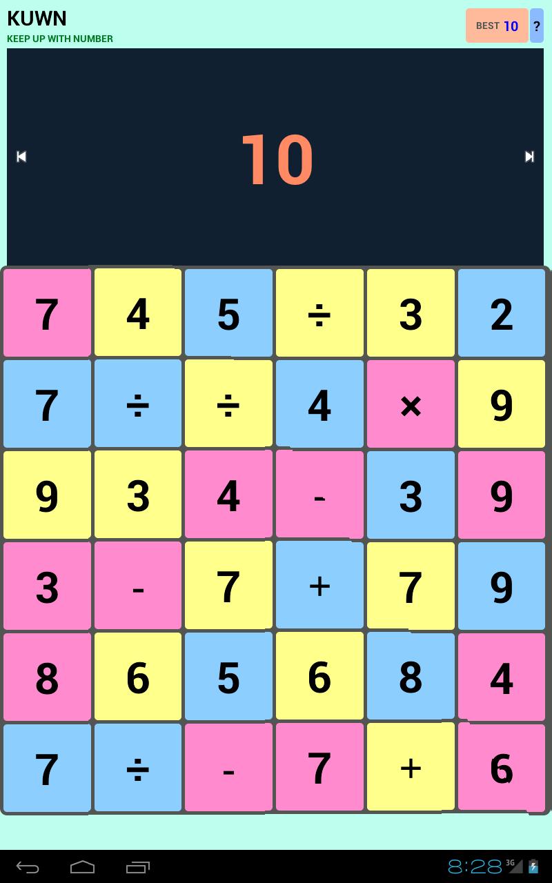 KUWN - Keep Up With Number