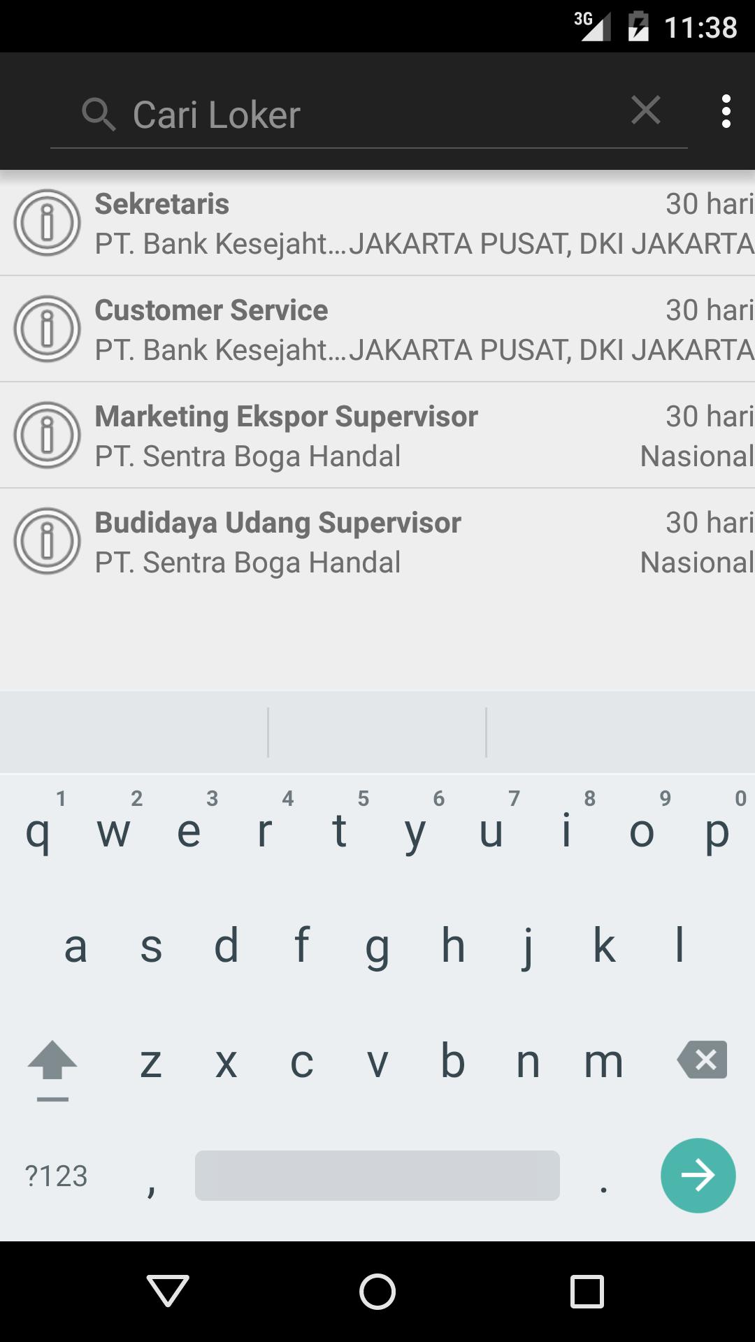 Informasi Loker Depnaker