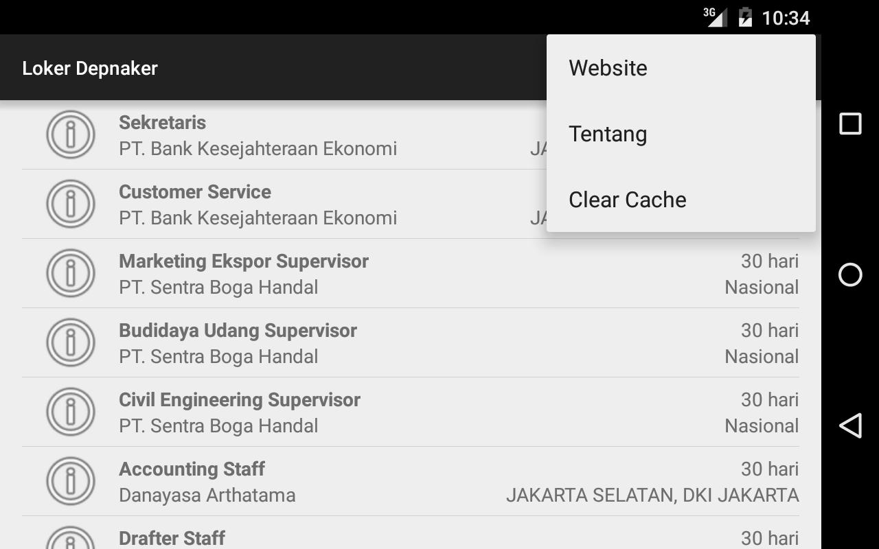 Informasi Loker Depnaker