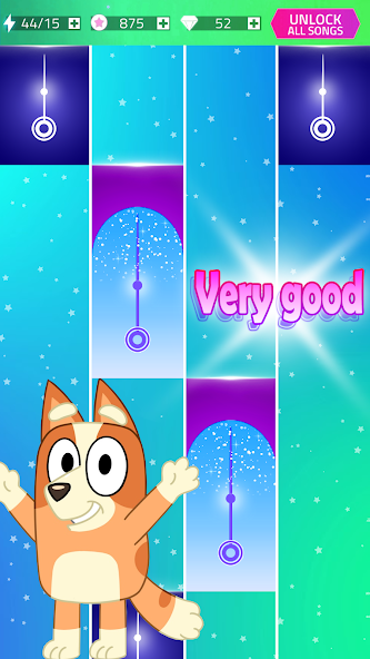 Piano Bluey's Tiles Game