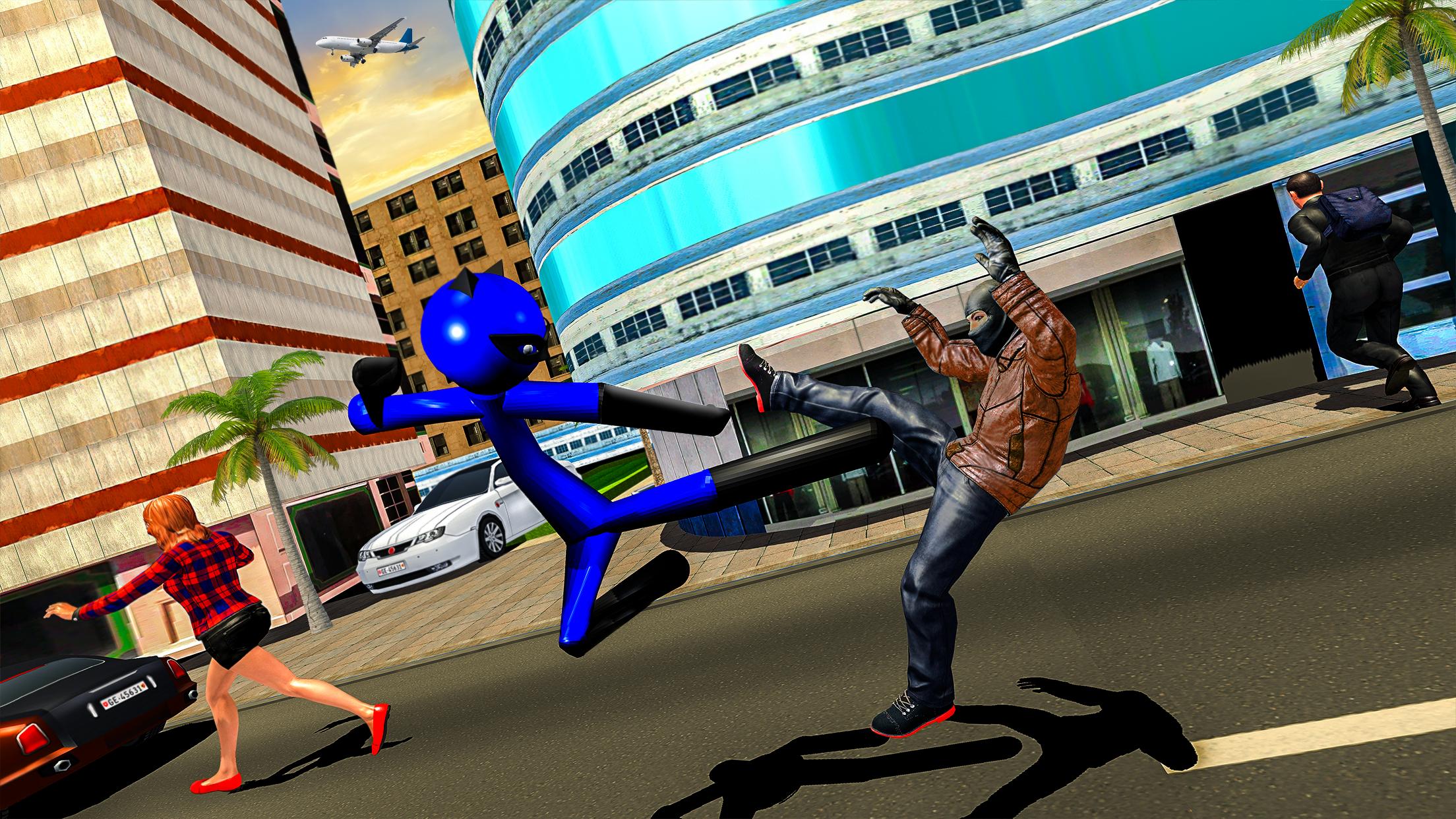Spider Stickman Rope Hero Game