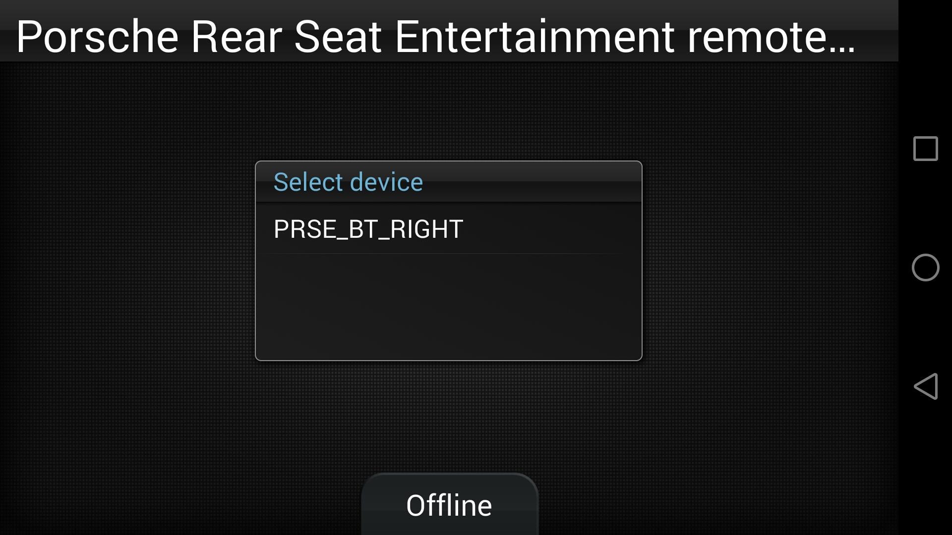 Porsche Remote Control