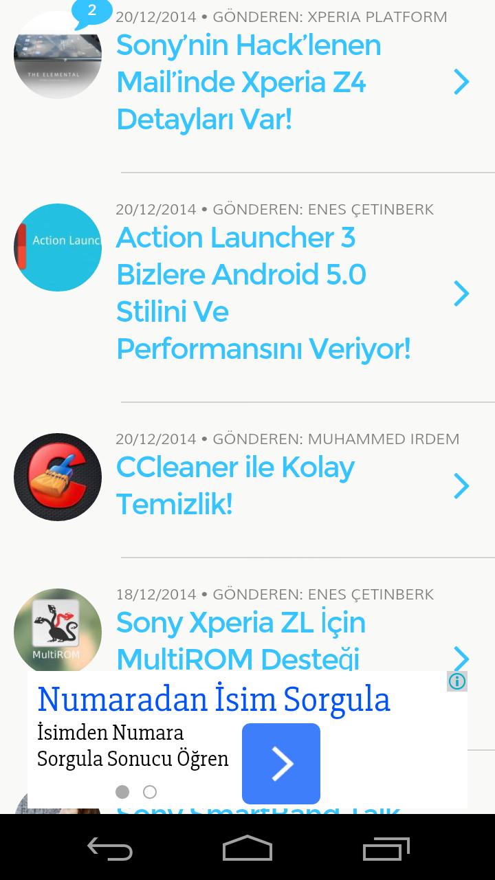 Xperia Platform Mobile App