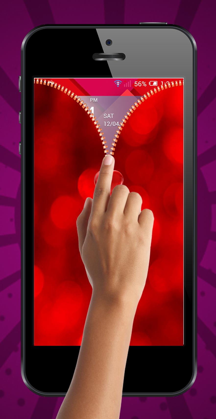 Love Heart Zipper Lock