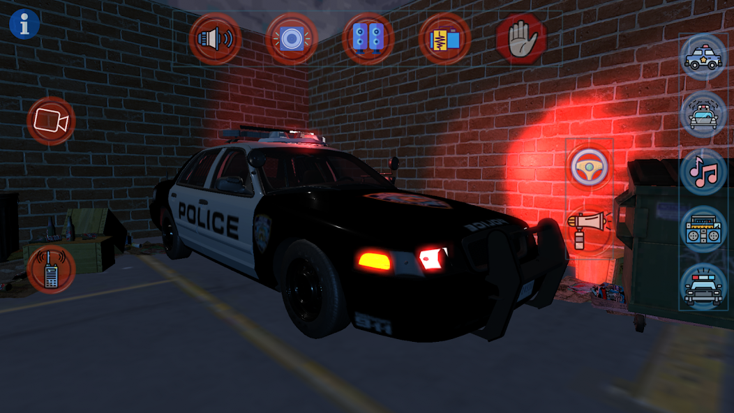 Police Car Lights and Sirens