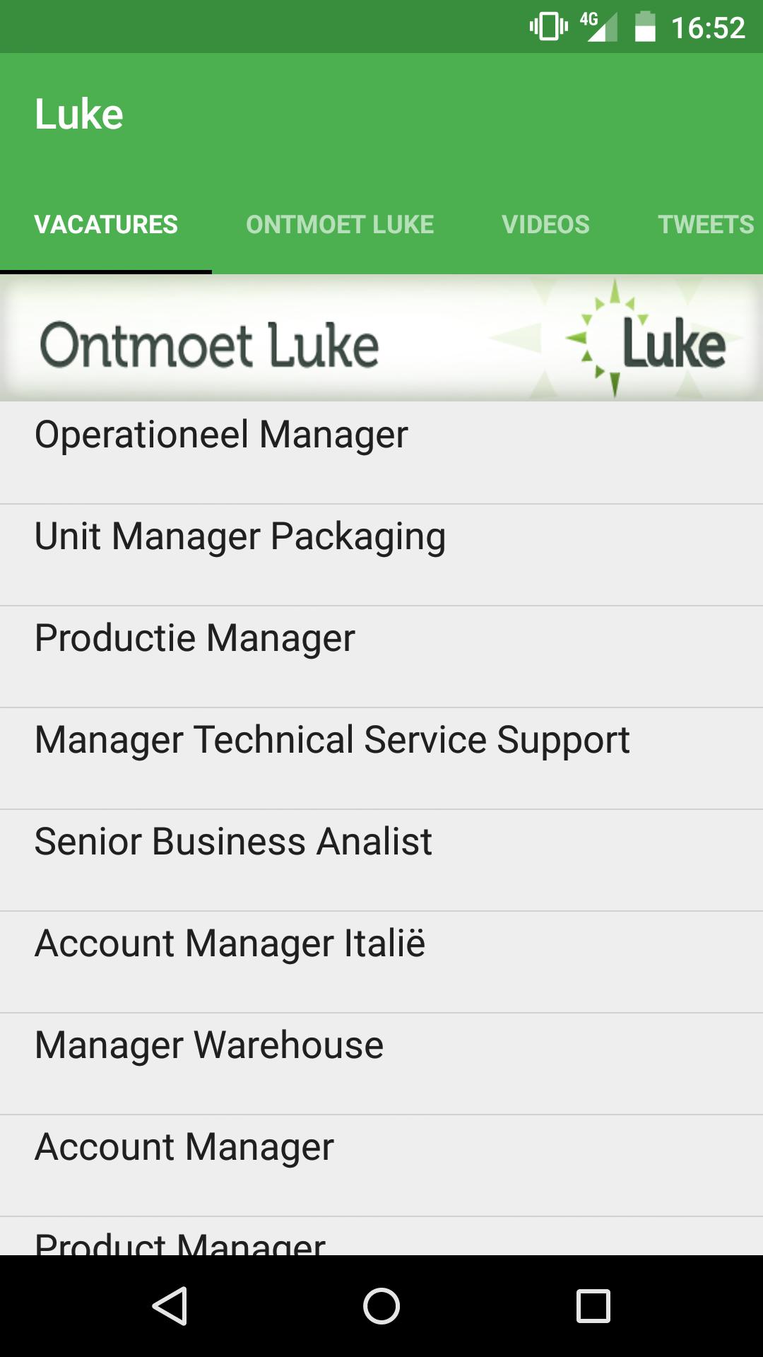 Luke Vacatures