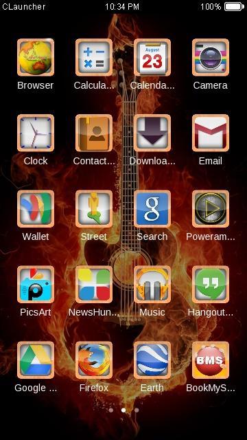Fire Guitar Theme HD