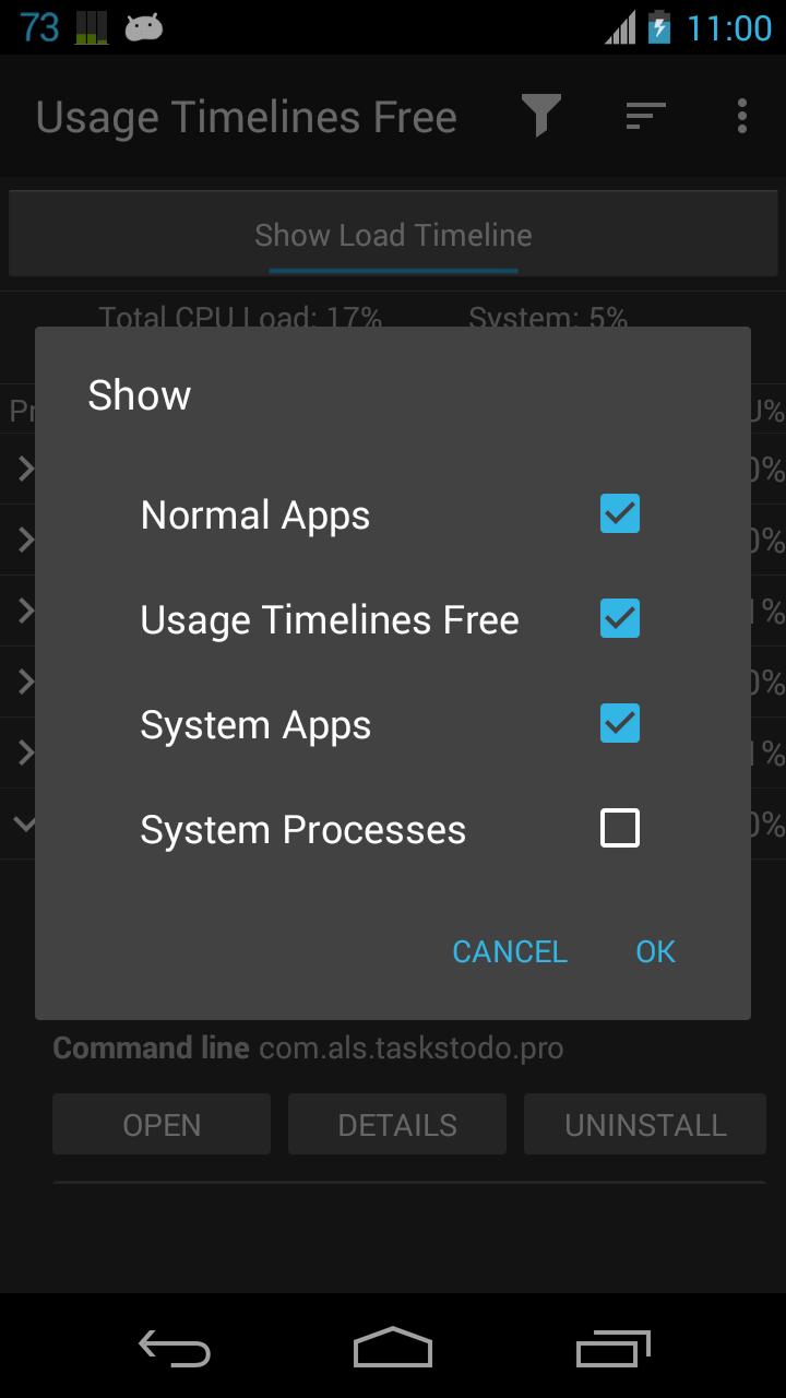 Usage Timelines Free