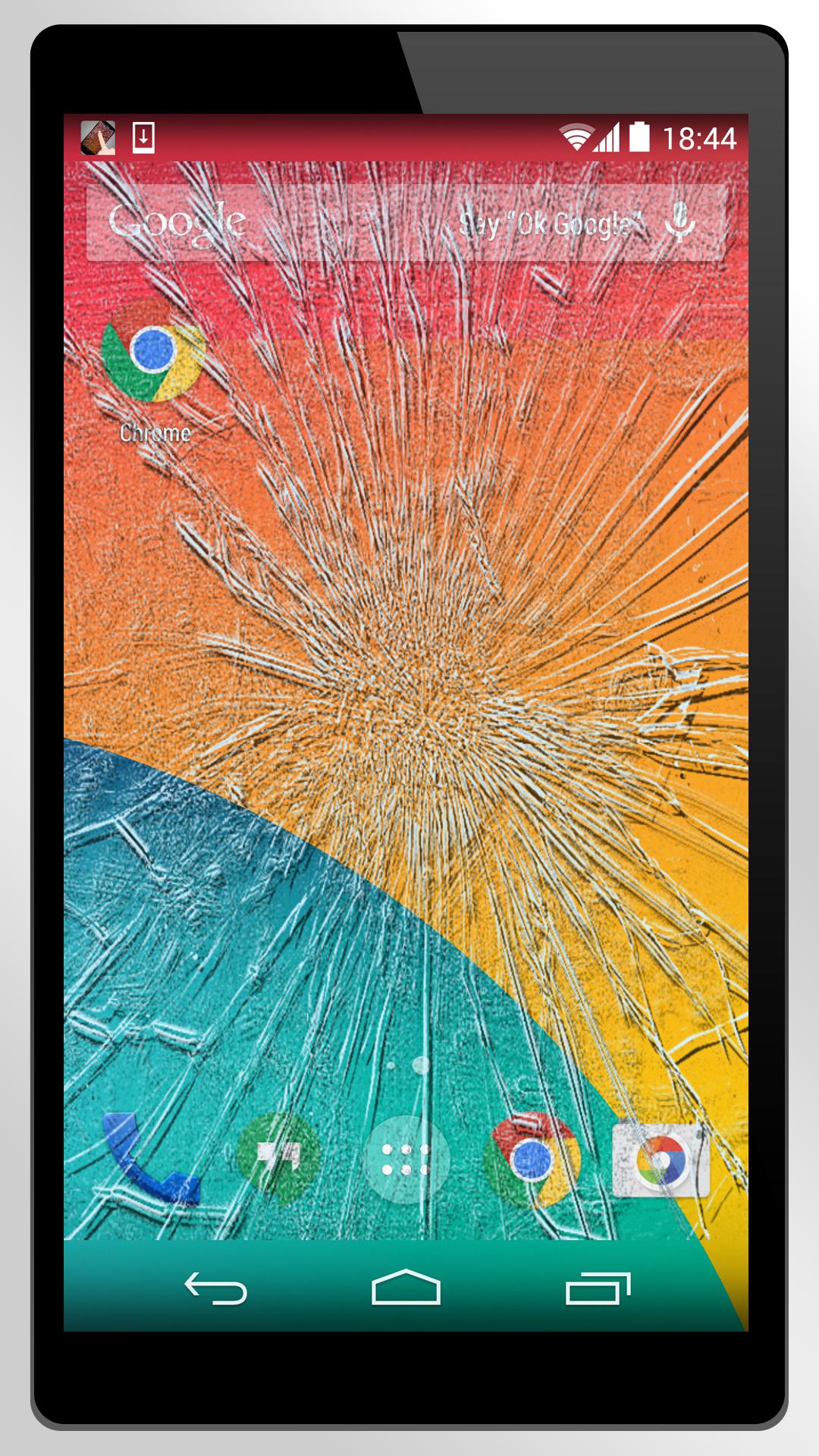 fake cracked broken screen