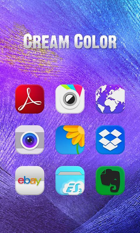 Cream Color - Solo Launcher Theme